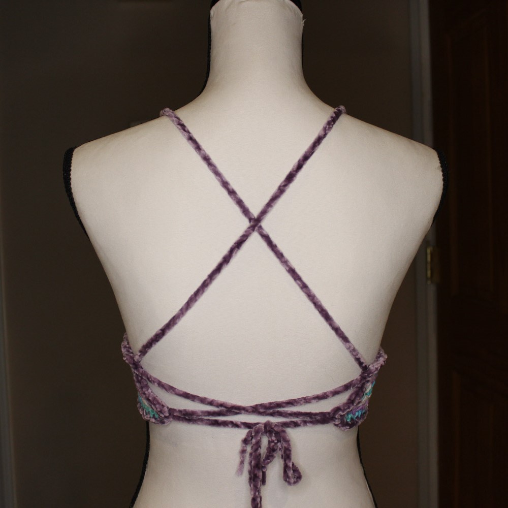 Ribbed Velvet-Lined Crop Top - Image 4