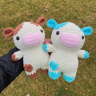 Custom Cow Crochet Amigurumi Plushie